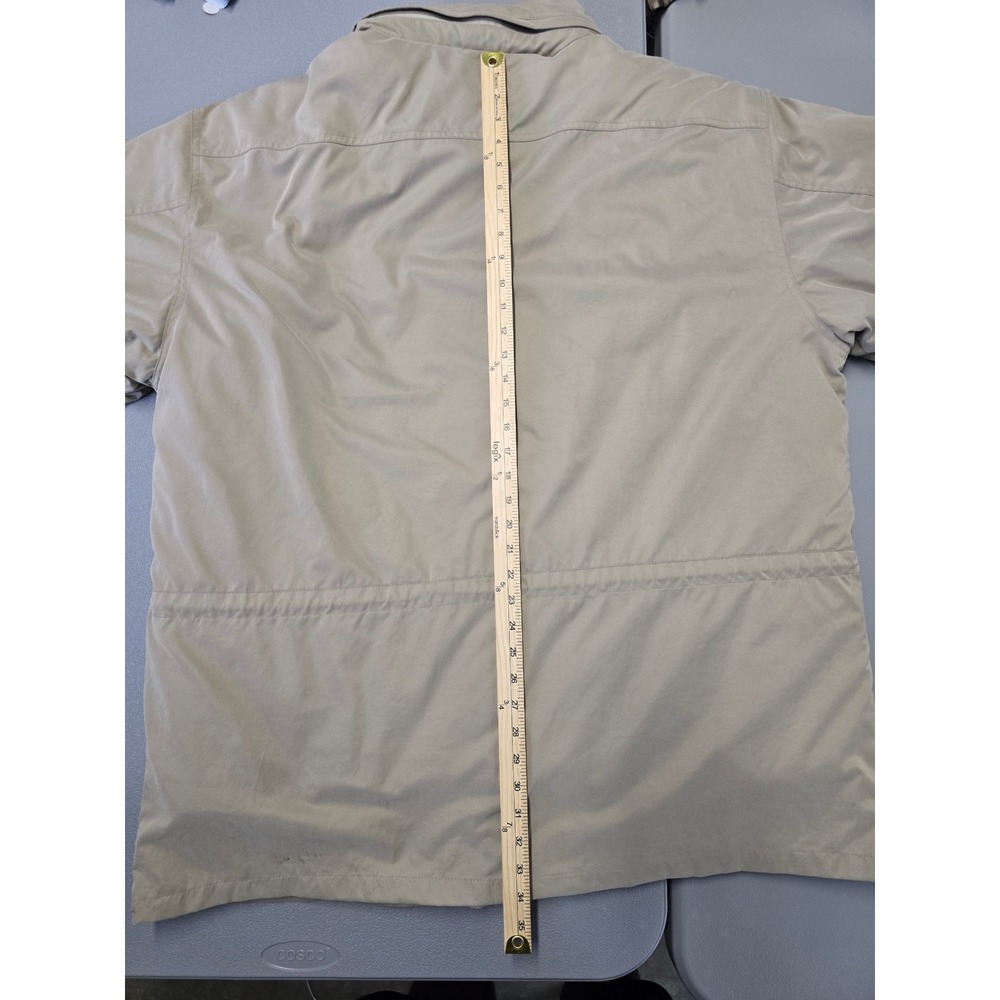 Roundtree & Yorke Field Jacket Mens 2XL Tan Quilted Lined Heavy Utility Coat - Picture 13 of 16